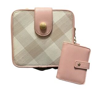 Pink gingham purse & wallet - Martha Stewart |
